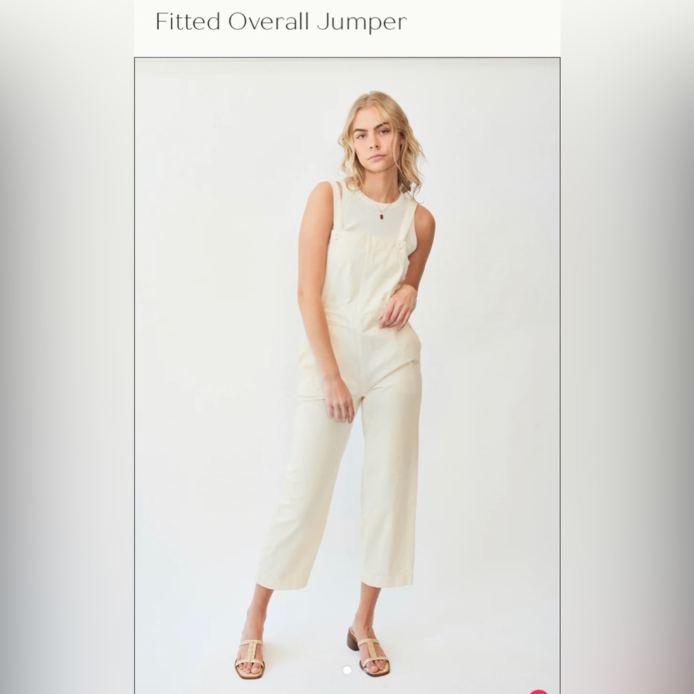 Ali Golden Fitted Overall Jumper NWOT